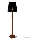 French Modernist Oak Floorlamp, 1960s