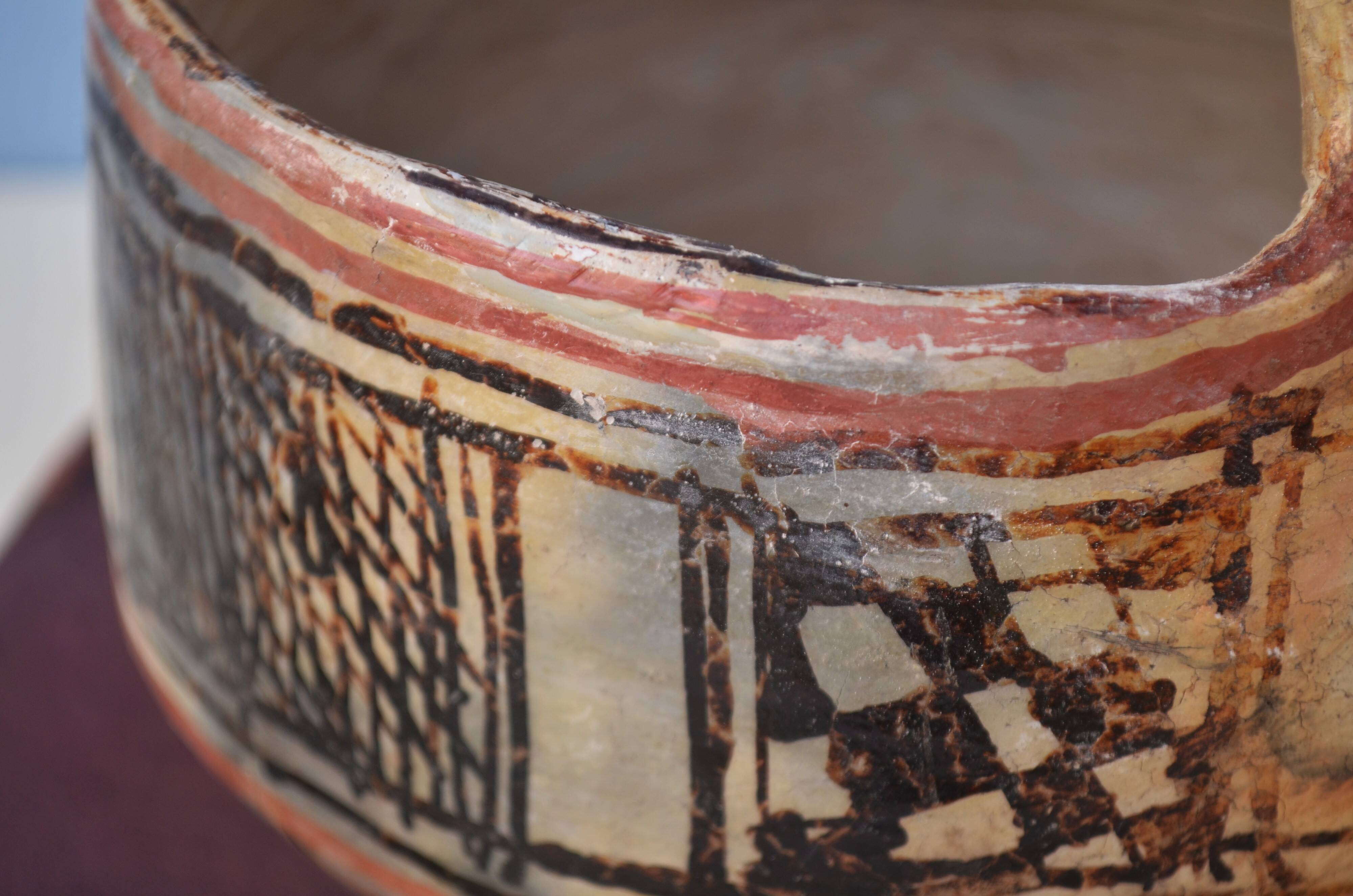 Old african culture berbere - Kabyle Clay Pottery Vessel early XX century