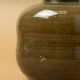 vase émail vert craquelé signé kiseto vintage 1970