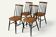 Série de 4 chaises vintage en bois, 1960