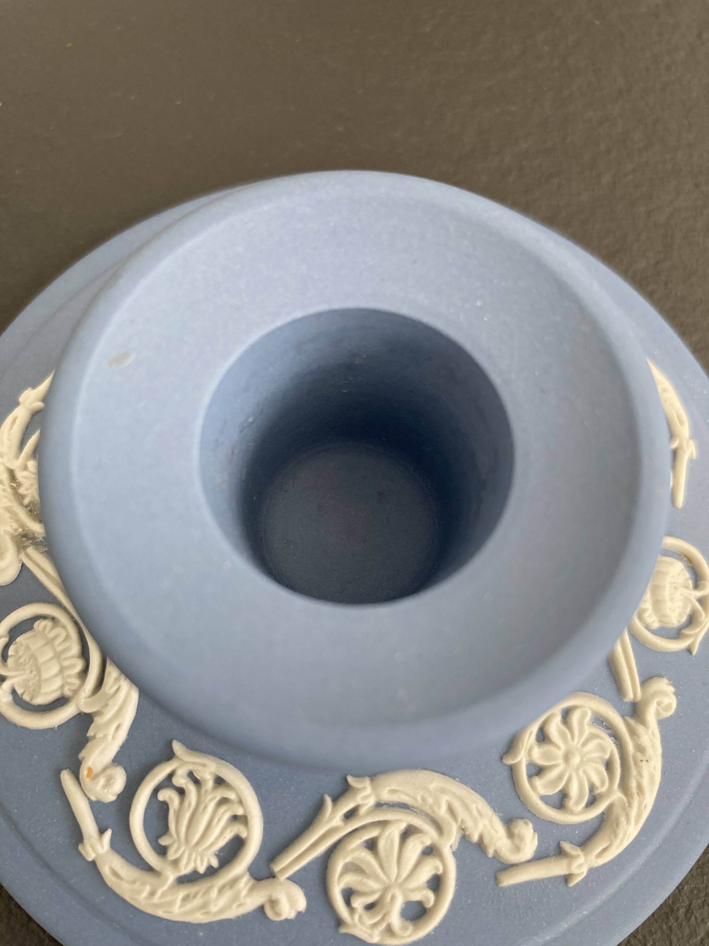 Jasperware porcelain candle holder by Wedgwood