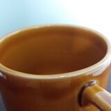 7-cup bistro coffee set in caramel mustard color