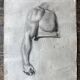Workshop study on fine watermarked paper, late 19th century, Montparnasse in Paris.
