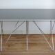 "Dining Table" by Max Sauze, steel and glass, France, circa 1970