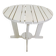Vintage garden folding table in wood by Triconfort Model Riviera, 1970s