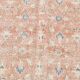 251x363Cm Peach Color Floral Design Rug, Handmade Wool Rug