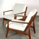 Paire de fauteuils scandinaves,  Arne Vodder – Modèle n°6 – Teck – Danemark