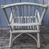 White child rattan chair