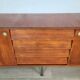 Modernist teak enfilade vintage 1960s design by Louis Paolozzi.