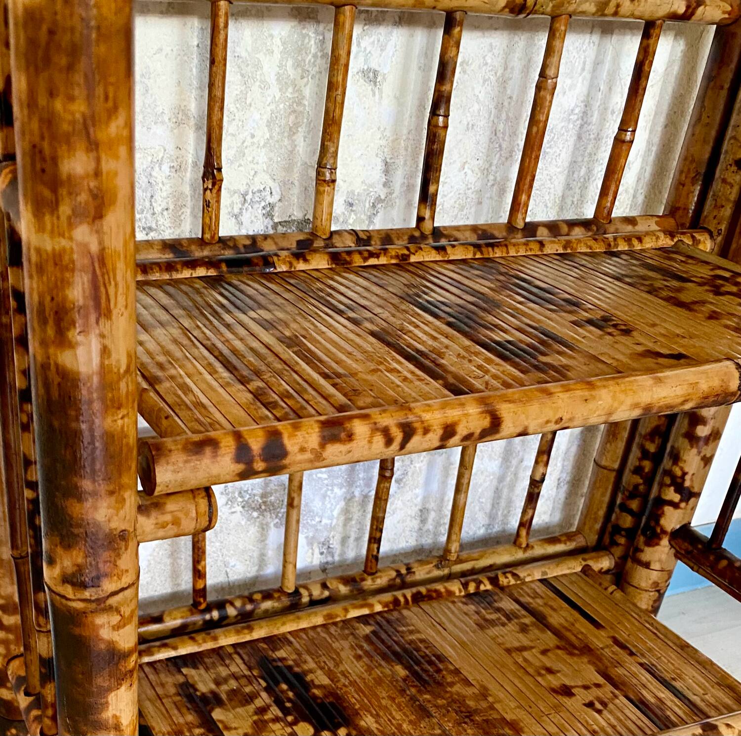 60´s bamboo folding shelf