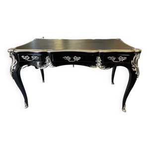 Bureau de style Louis XV noir et