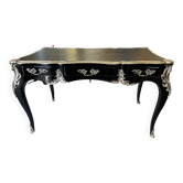Black and silver Louis XV style desk