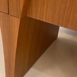 Contemporary Modern Teak and Lemongrass Wood Italian Sideboard