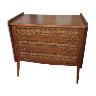 Rattan chest of drawers