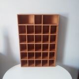 Vintage workshop shelf locker 28 boxes