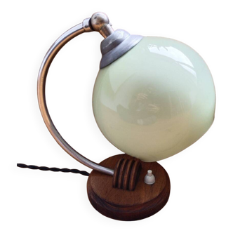 Art deco opaline desk lamp