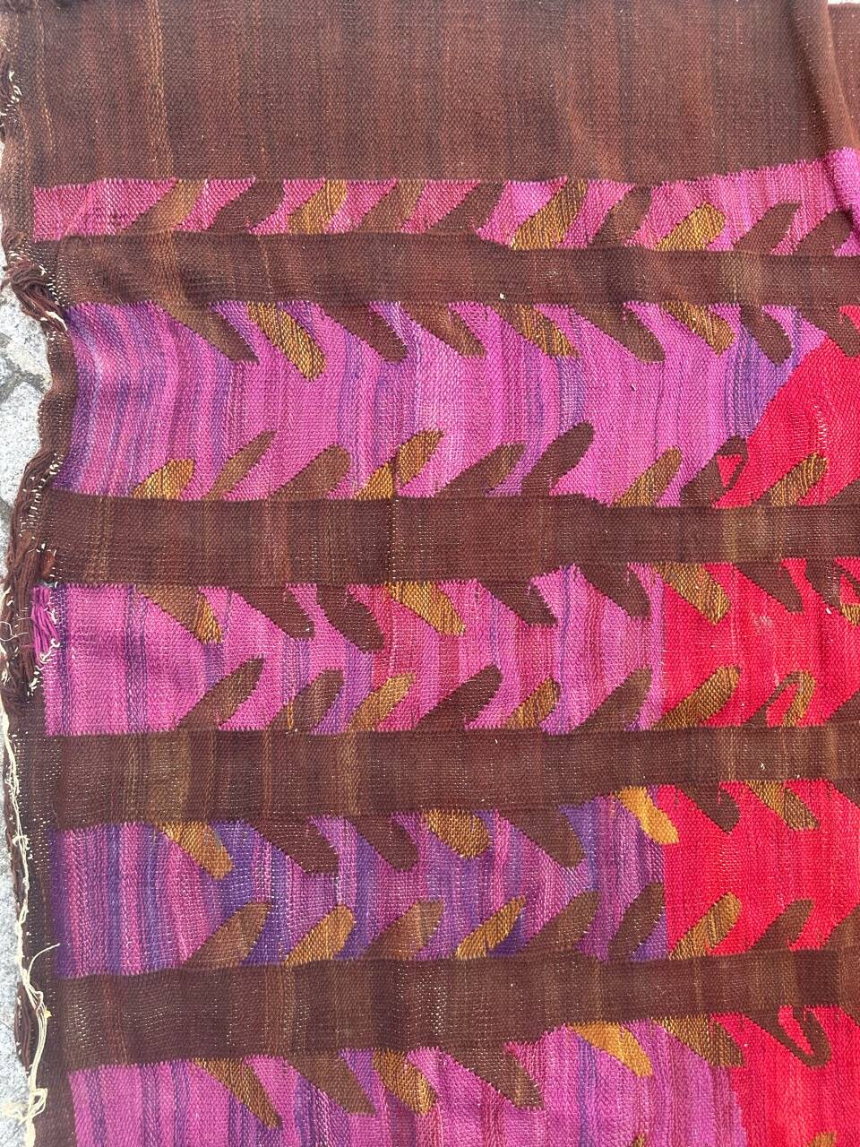 Vintage scandinavian rug from the 70s, hand-woven