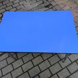 Blue formica table