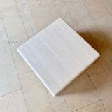 Table basse carrée en travertin adouci de berraldacci design collection