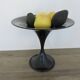 "Diabolo" fruit bowl with tulip base, made of metal, 1970s 80s.