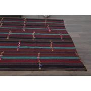 1970s Vintage Turkish Handmade Wool & Cotton Purple Area Rug 232x350