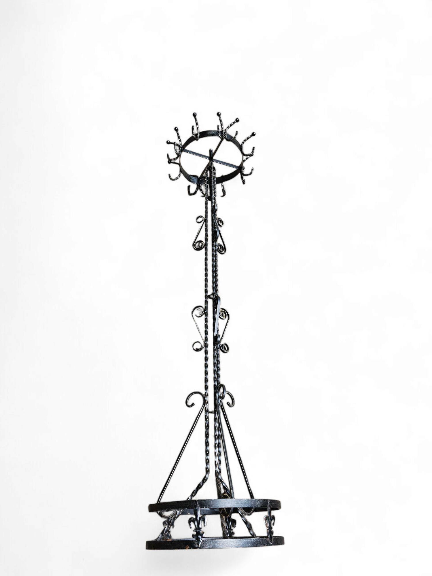 Free standing / wrought iron / coat rack 1960s