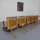Mid-Century German Boomerang Armchairs in Cherrywood, Set of 6