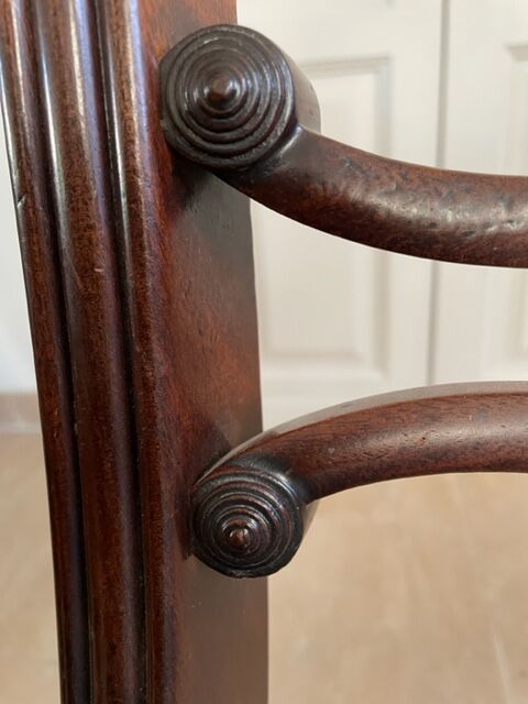 Pair of mahogany chairs XIXth century