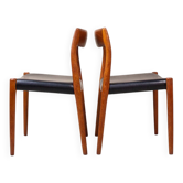 Set of 2 Model 77 Teak Chairs by Niels Otto (NO) Møller for J.L. Møllers, Denmark, 1960s