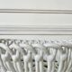 Woven white ceramic fruit bowl