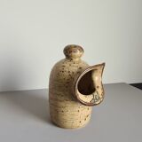 Pyrite stoneware pot