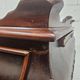 Antique walnut side table / tea table with drawer, shelves