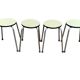Vintage stackable stools Formica beige 1960