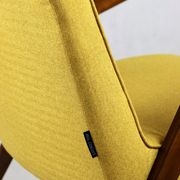 Yellow tweed bunny armchair