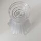 Art deco vase corolla in sandblasted glass