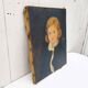 Portrait boy oil on canvas De la Rocha
