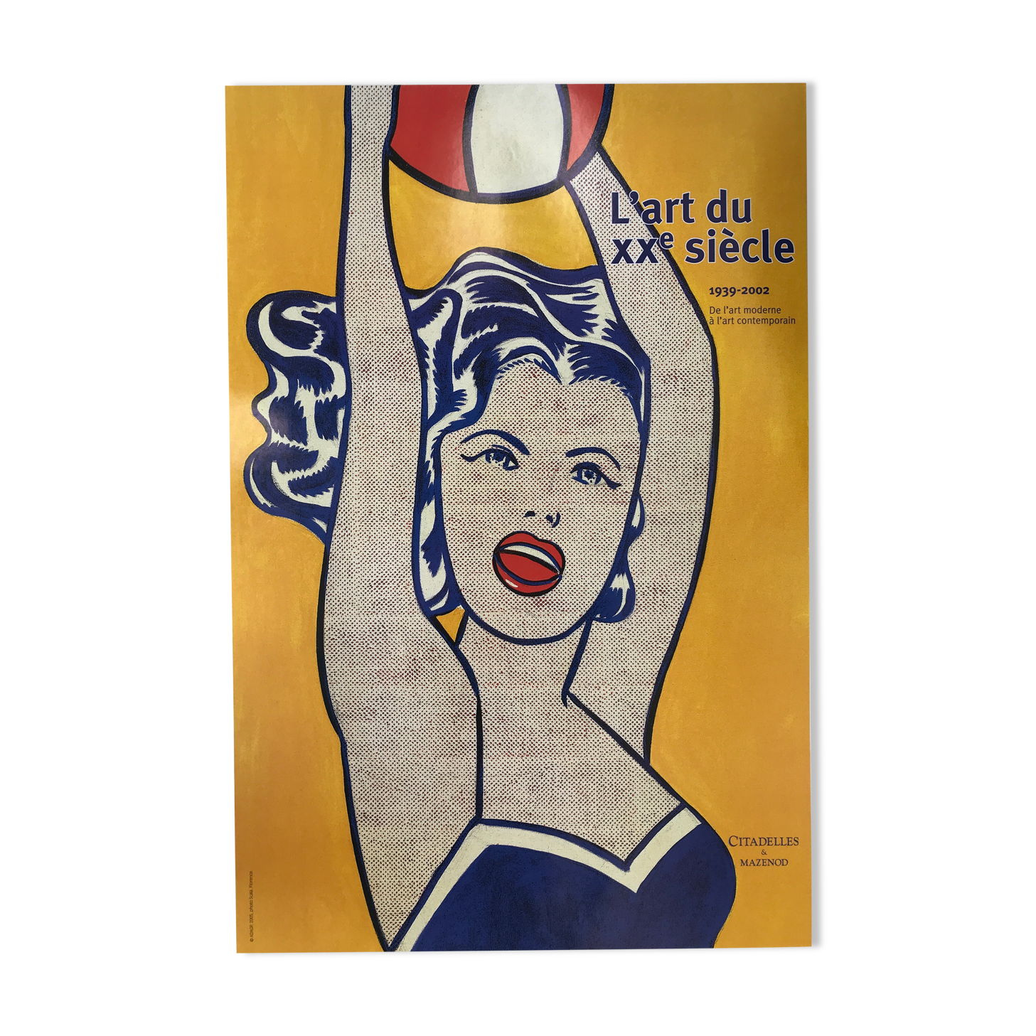 Poster roy lichtenstein girl with ball / l'art du xxe siècle, 2005