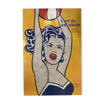 Poster roy lichtenstein girl with ball / l'art du xxe siècle, 2005