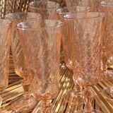 Champagne flutes rosaline d'arcoroc luminarc roses