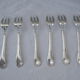 Fish service and its 6 silver-plated metal cutlery in the crossed ribbons model.