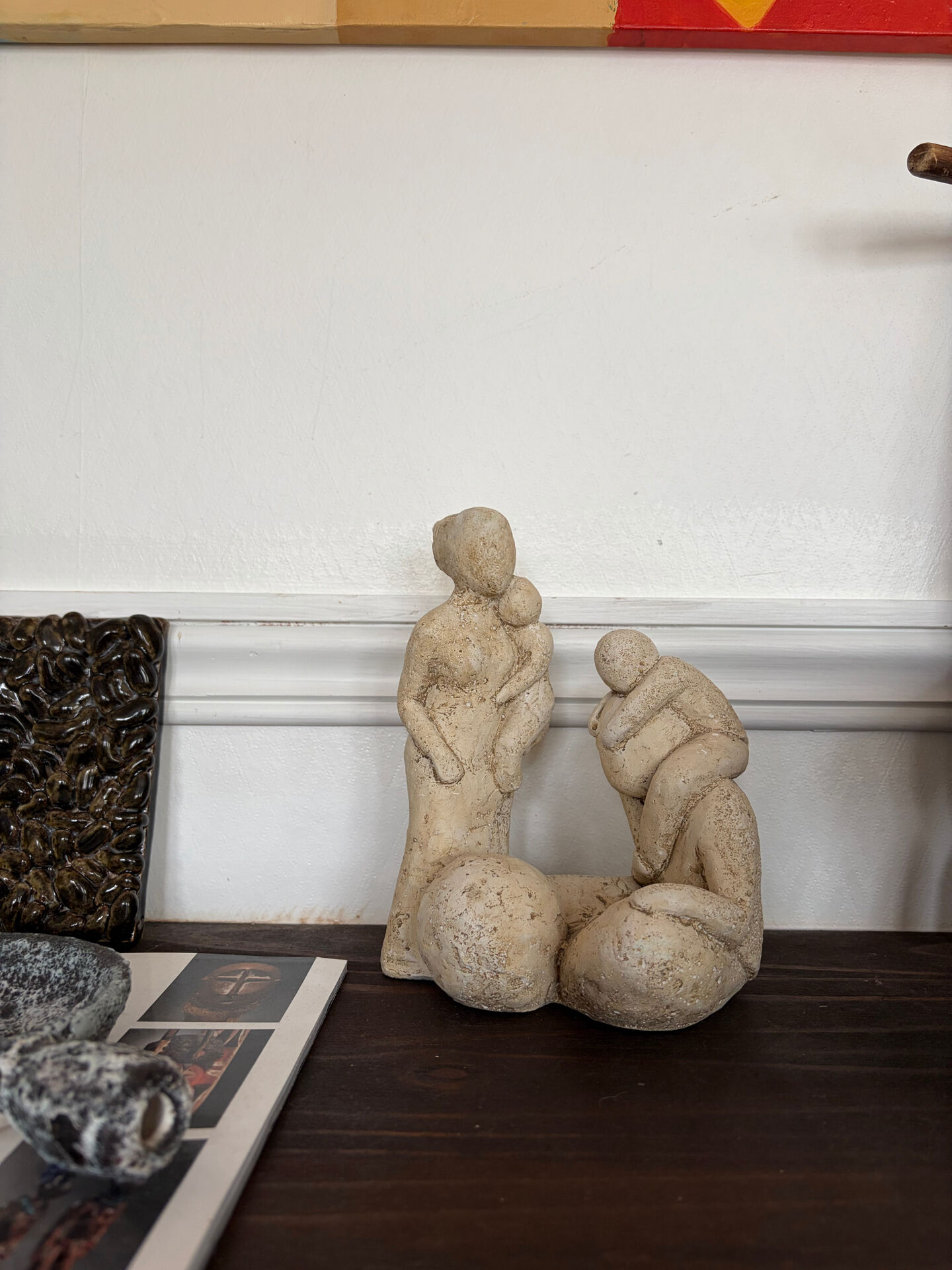 Wabi-sabi terracotta sculpture