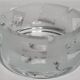Thick frosted glass ashtray and pocket tray, 1980s savannah design, 13 cm.