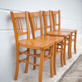 Set of 4 luterma bistro chairs, vintage wooden chairs, countryside, interior decoration