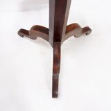 Porte-manteau ou chapeau vintage en bois sur trépied