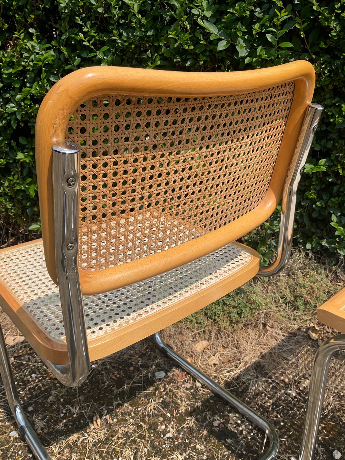 Pair of Marcel Breuer Cesca B32 chairs