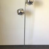Eyeball floor lamp in chromed metal