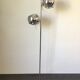 Eyeball floor lamp in chromed metal