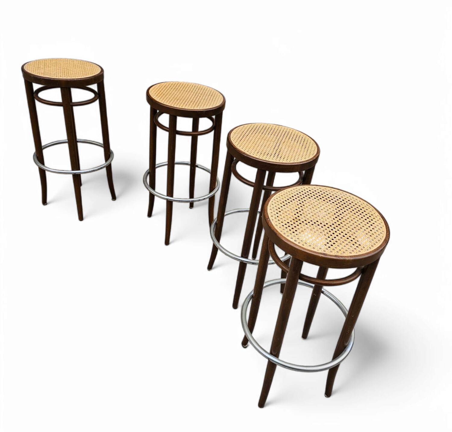 4 x Thonet 82/204 RH stool Height 80 Width 45 cm Price / set of 4 thonet