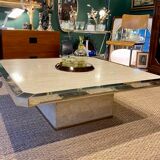 Vintage travertine coffee table