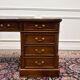 Classic English Desk Green Leather Inlay